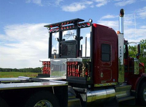 Image 4 - low-boy rig customized by R. Mac Welding in Bowden, AB.