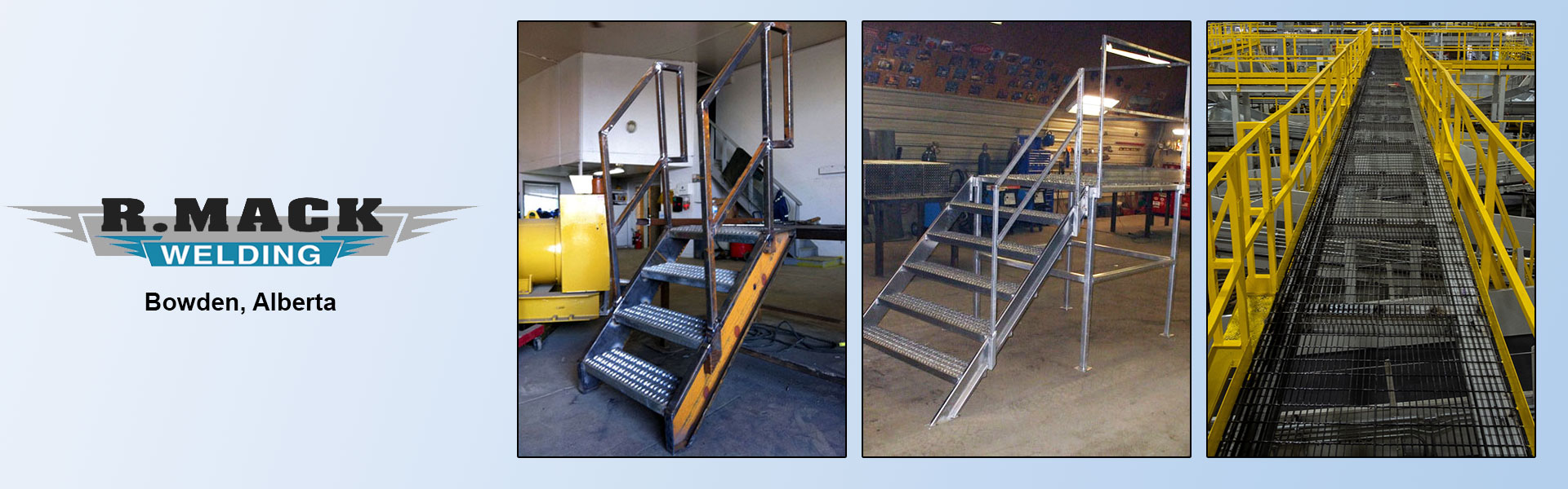 Customized structural builds, from stairs to catwalks and more from R. Mack Welding in Bowden, Alberta.