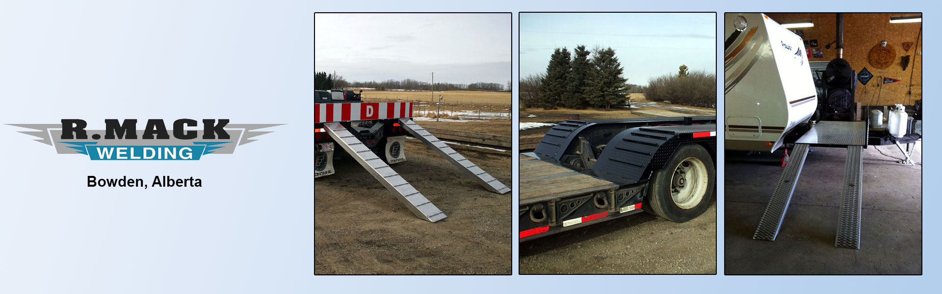 Customized welding work for residential, RV's and truck trailers from R. Mack Welding in Bowden, Alberta.