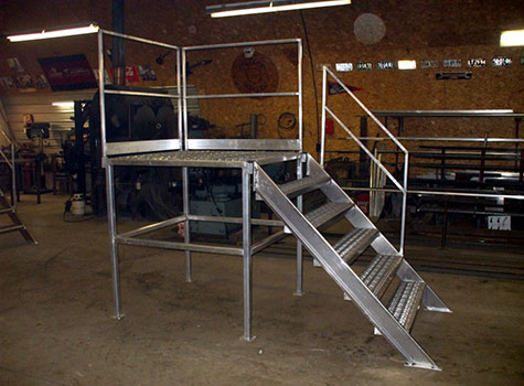 Image 1 - custom metal stairs from R. Mack Welding, Bowden, Alberta.