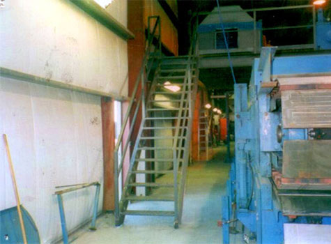 Image 5 - custom industrial building metal stairs from R. Mack Welding, Bowden, Alberta.